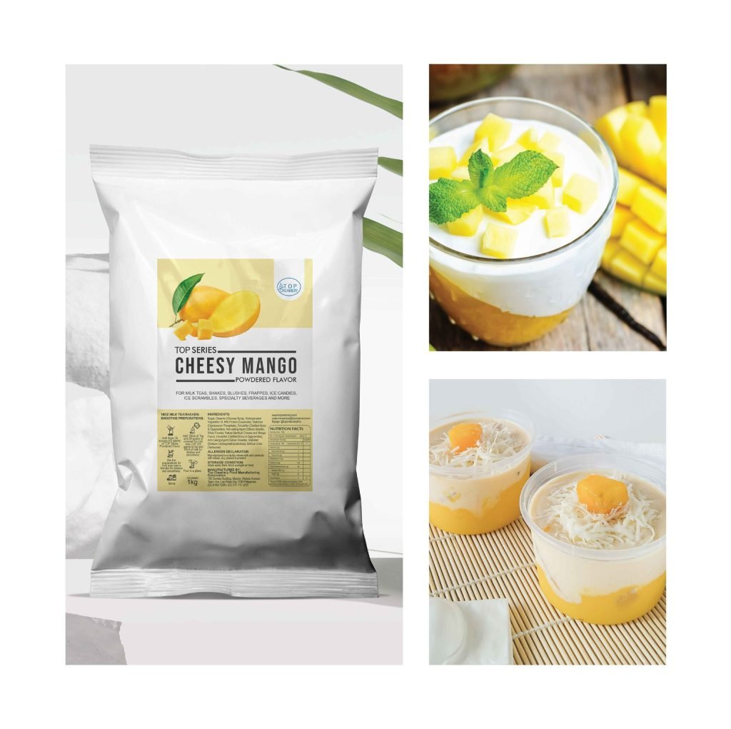 TOP Series Cheesy Mango Powder Flavor 1kg - Beverage Master