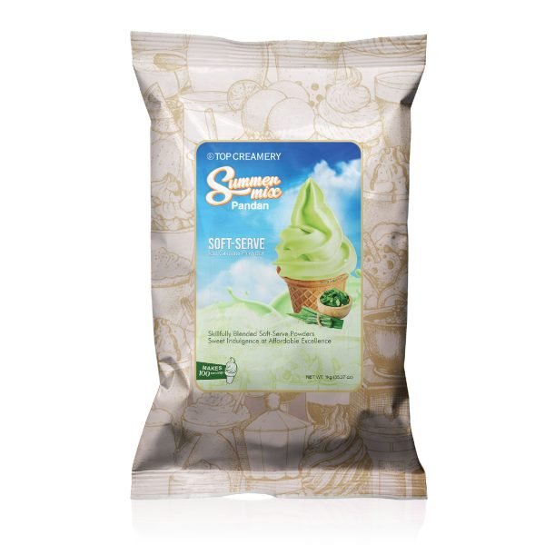 Summer Mix Soft-Serve Ice Cream Pandan Powder 1kg