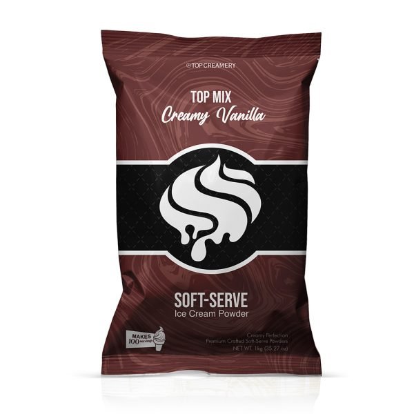 TOP Mix Soft-Serve Ice Cream Creamy Vanilla Powder 1kg