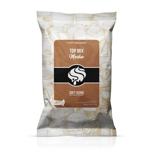 TOP Mix Soft-Serve Ice Cream Mocha Powder 1kg