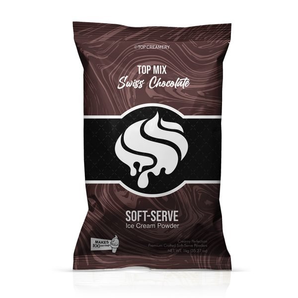 TOP Mix Soft-Serve Ice Cream Swiss Chocolate Powder 1kg